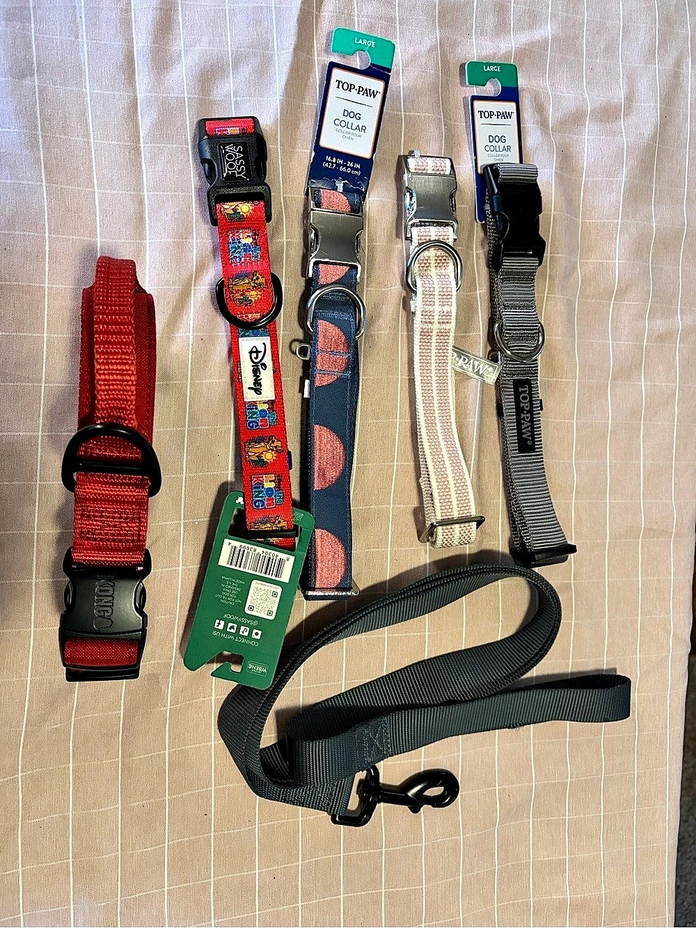 Dog Collars & Leash assortment lot